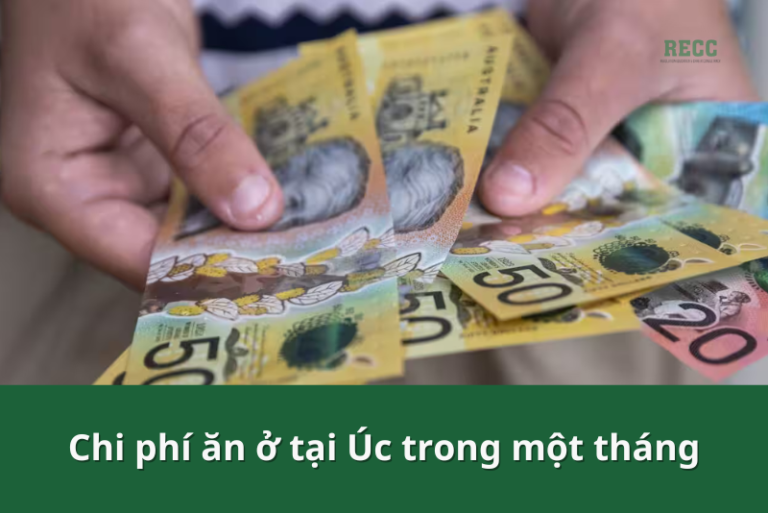 chi phí ăn ở tại Úc 1