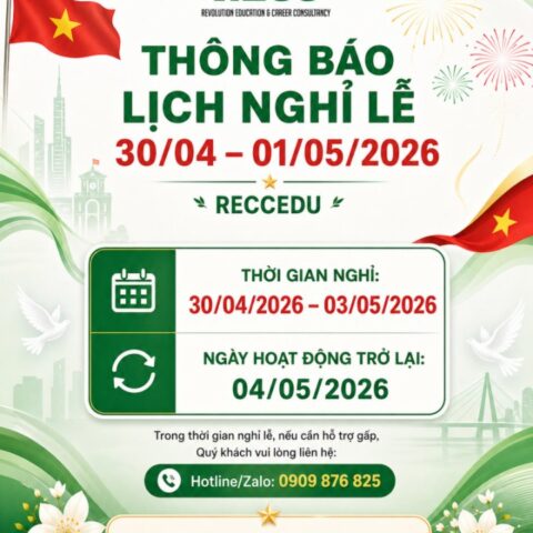 lịch nghỉ lễ 30/04 RECCEDU123